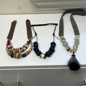 Set of 3 Twine and Twig necklaces